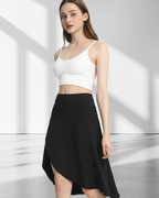 Hailey Women’s Midi Skort – High Waist Athletic Skirt with Built-In Shorts & Pockets