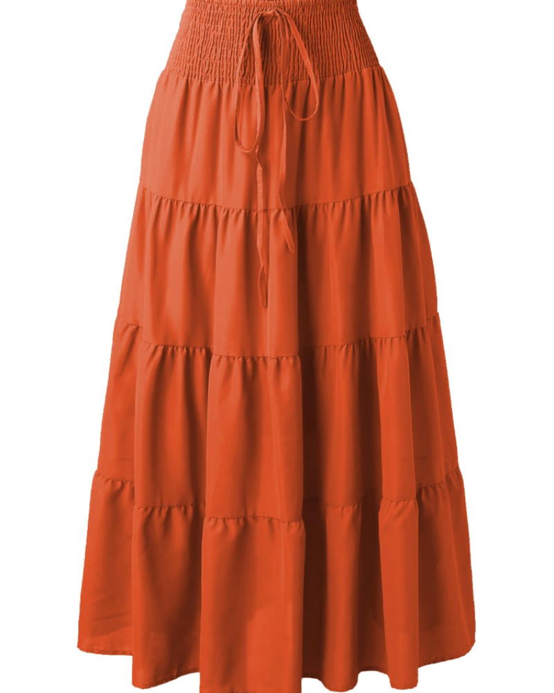 Amelia Women's 2-in-1 Maxi Dress – Bohemian Halter Style with Elastic Waist