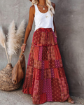 Madison Women’s Midi Skirt – High Waist A-Line Skirt with Side Pockets