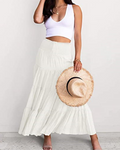 Amelia Women's 2-in-1 Maxi Dress – Bohemian Halter Style with Elastic Waist