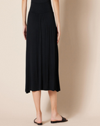 Nina Women’s Jersey Midi Skirt – Pull-On Stretch Skirt with Side Pockets