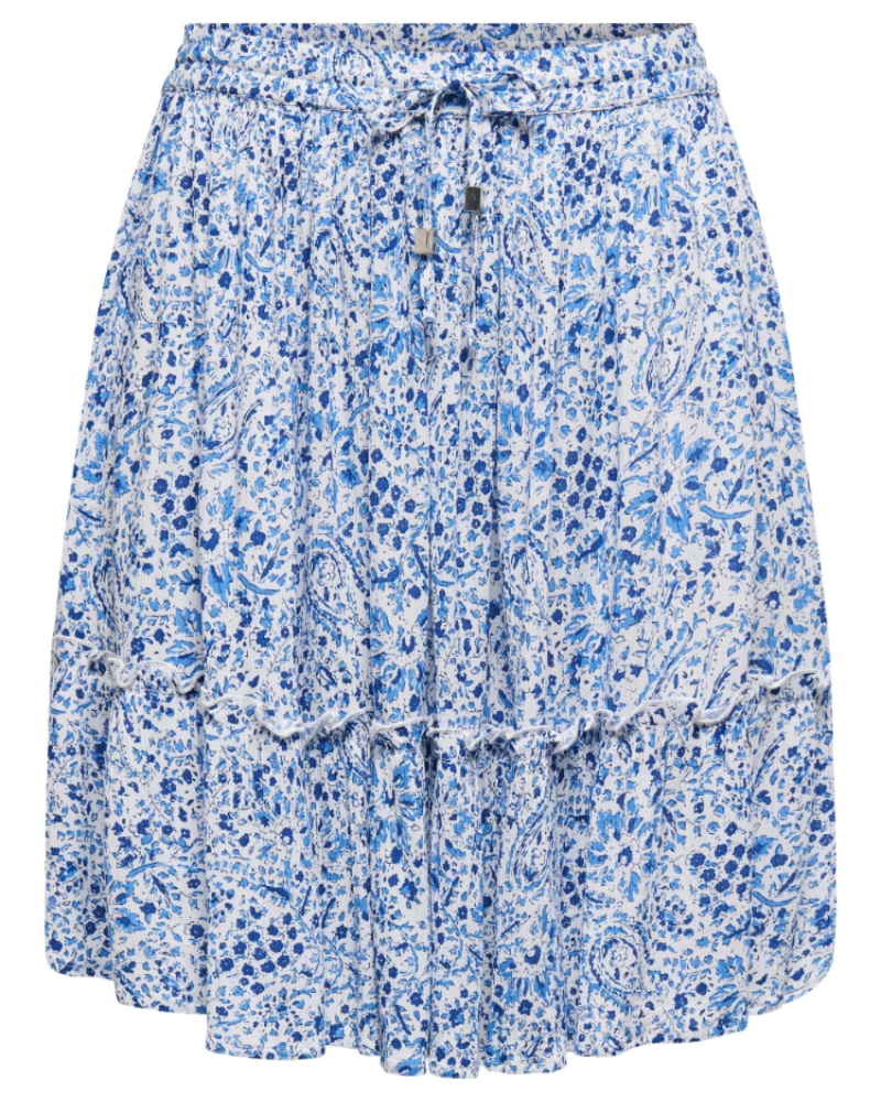 Ruby Women’s Mini Skirt – A-Line Viscose Skirt with Drawstring Waist
