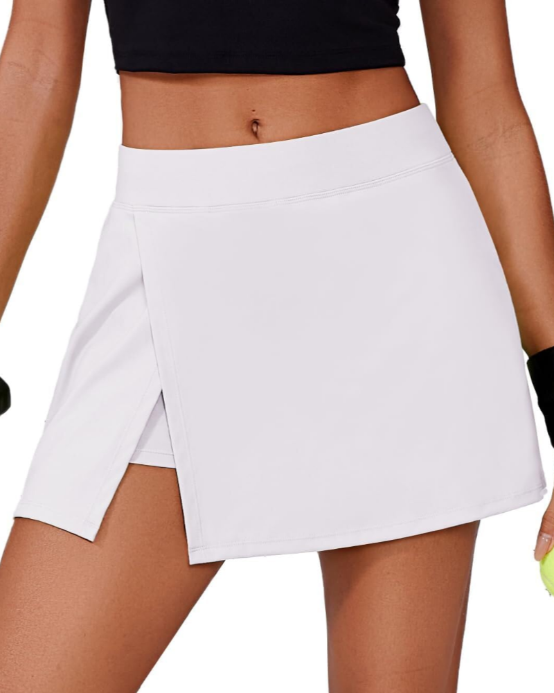 Maya Women’s Tennis Skort – High Waist Athletic Skirt with Shorts & Pockets