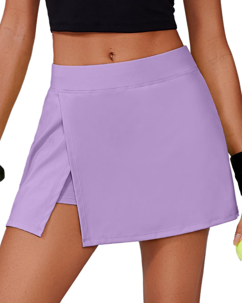 Maya Women’s Tennis Skort – High Waist Athletic Skirt with Shorts & Pockets