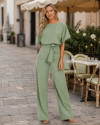 Sophia Women's Jumpsuit – Minimalist Regular Fit One-Piece for Office and Evening Wear