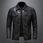 Robert Men’s Leather Jacket – Premium Slim Fit Jacket with Timeless Classic Style
