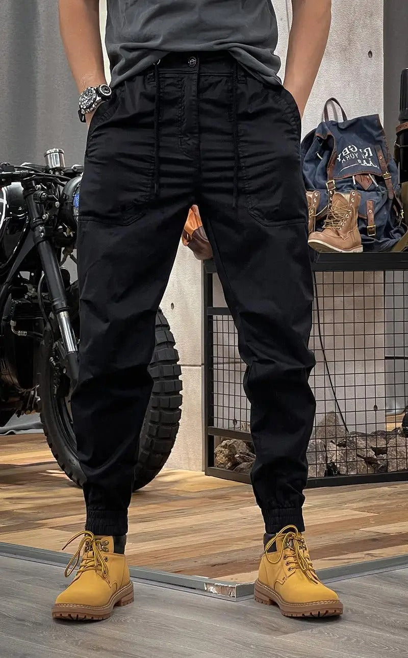 David Men’s Cargo Pants – Stretch Spandex Trousers with Multi-Pocket Comfort Fit
