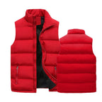 Hugo Men's Quilted Vest – Zip Front Insulated Bodywarmer with Side Pockets