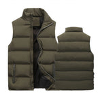 Hugo Men's Quilted Vest – Zip Front Insulated Bodywarmer with Side Pockets