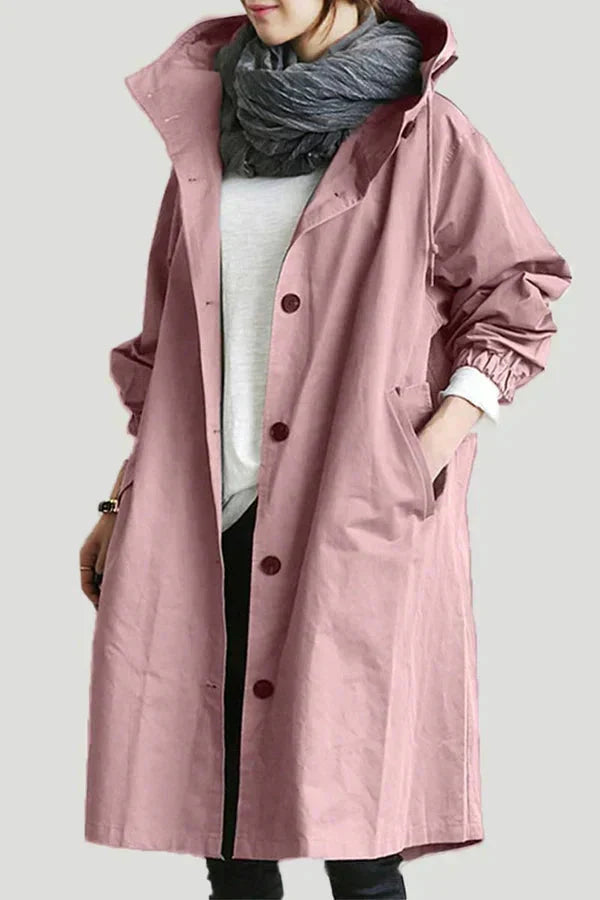 Elizabeth Women's Urban Raincoat – Waterproof Oversized Hood Commuter Coat