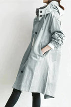 Elizabeth Women's Urban Raincoat – Waterproof Oversized Hood Commuter Coat