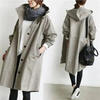Elizabeth Women's Urban Raincoat – Waterproof Oversized Hood Commuter Coat