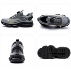 Ethan Men's Safety Shoes – Protective Toe Cap Work Sneakers with Grip Sole & Dial Fit