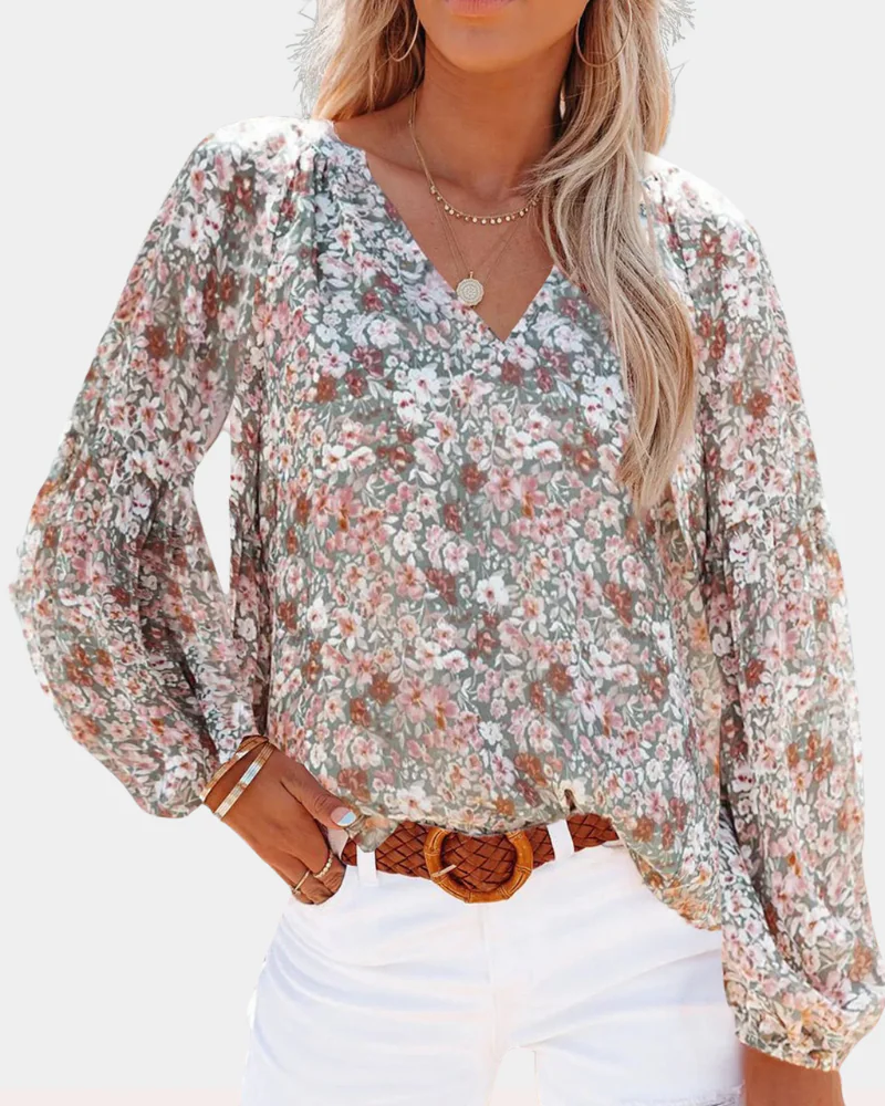Macy Women's Long Sleeve Blouse – Classic Lightweight Top for Casual & Office Wear