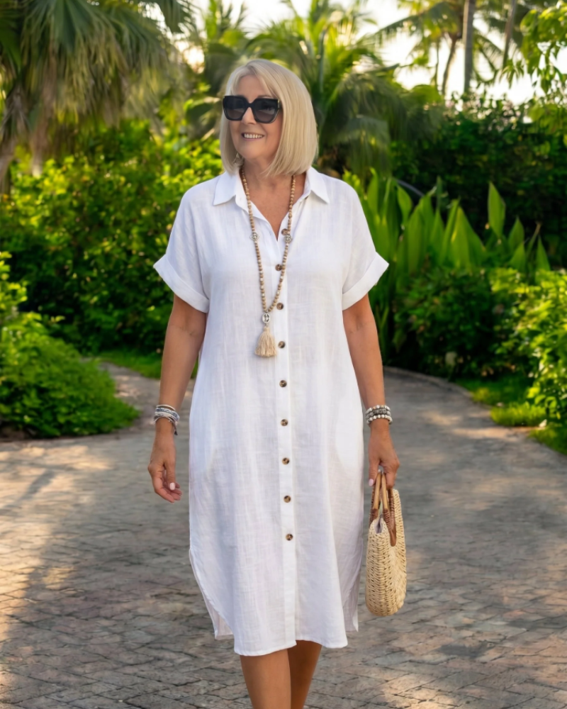 Noelle Women’s Summer Dress – Lightweight Flowy Casual Elegant Dress