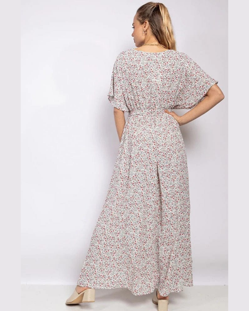 Delilah Women's Printed Boho Maxi Dress – Flowy Relaxed Fit for Festivals & Beach