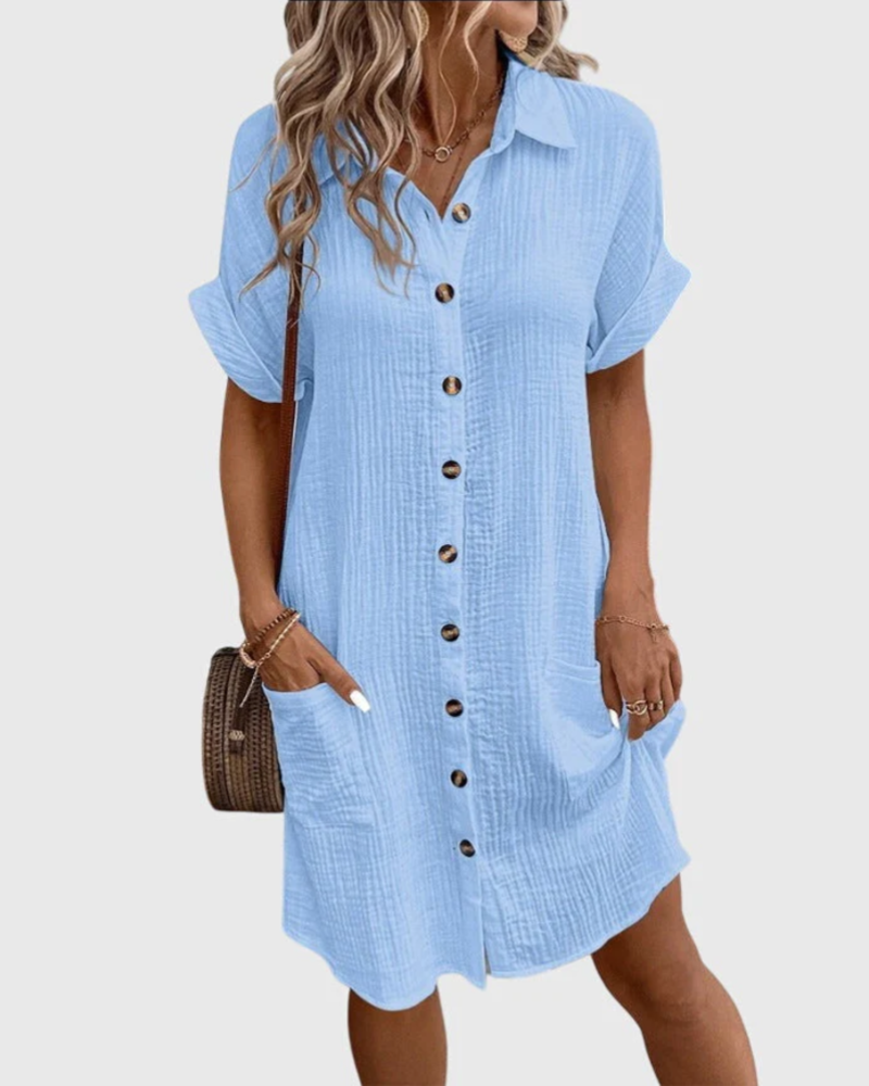 Noelle Women’s Summer Dress – Lightweight Flowy Casual Elegant Dress
