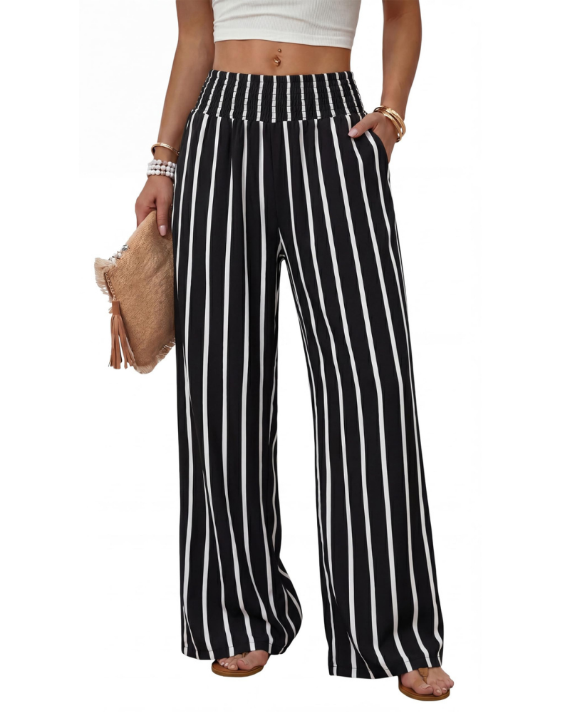Madison Women’s Wide Leg Pants – Soft Casual Work Trousers with Pockets