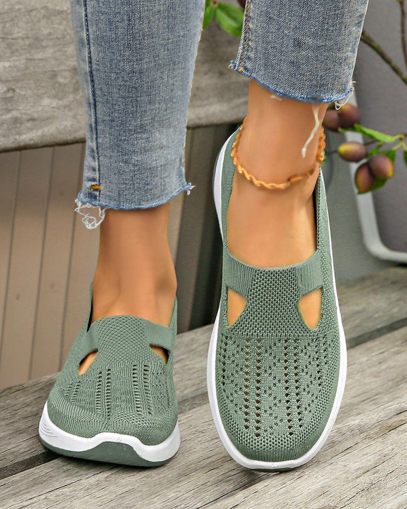 Marlene Women’s Walking Shoes – Wide Fit Slip-On Sneakers with Arch Support