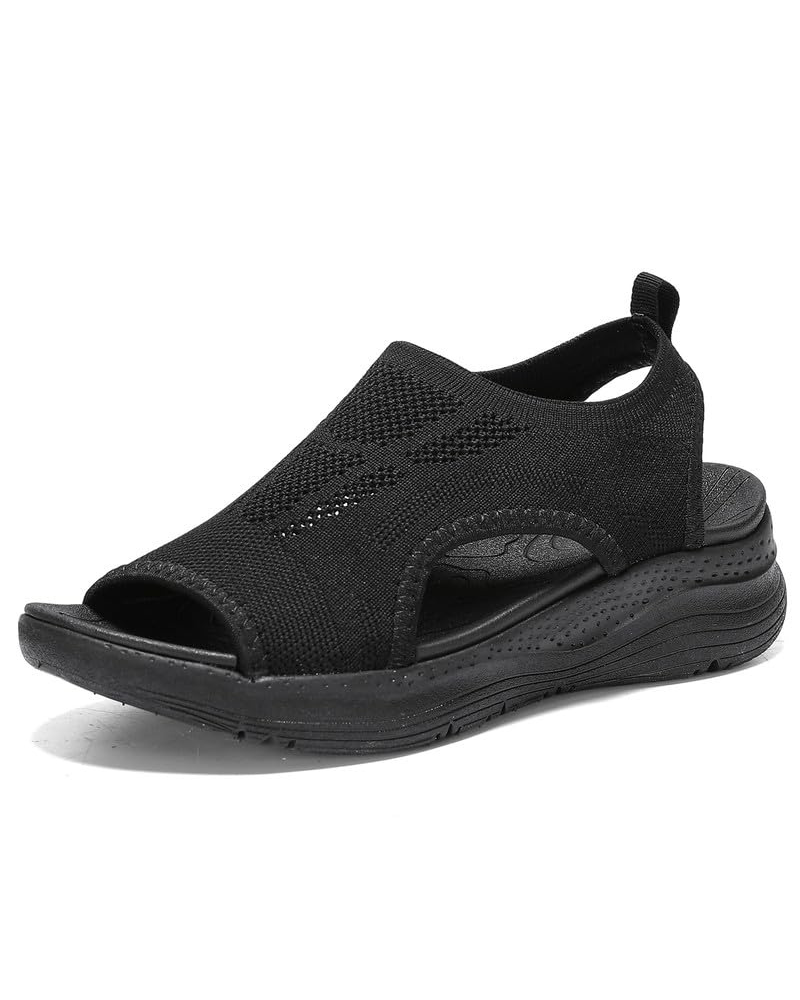 Sabrina Women’s Slingback Sandals – Washable Mesh Platform Sandals with Non-Slip Sole