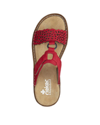 Rosalie Women’s Red Mules – Faux Leather Slip-On Shoes with Cushioned Sole