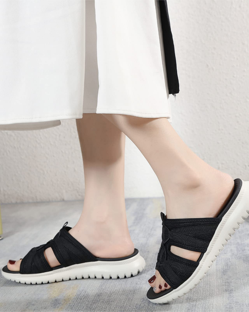 Savannah Women’s Mesh Sandals – Arch Support Mules with Non-Slip Sole