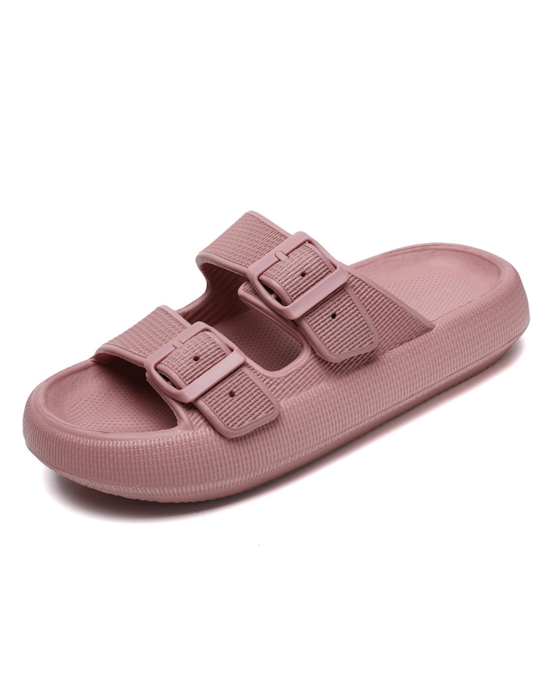 Skylar Women’s Cloud Slides – Adjustable EVA Shower Sandals with Thick Sole