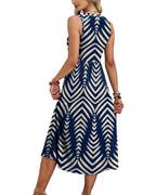 Sophia Women's Maxi Dress – V-Neck Button Front Dress with Pockets and Side Slit