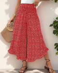 Laura Women’s Palazzo Pants – High Waist Wide Leg Stretch Pull-On Summer Trousers