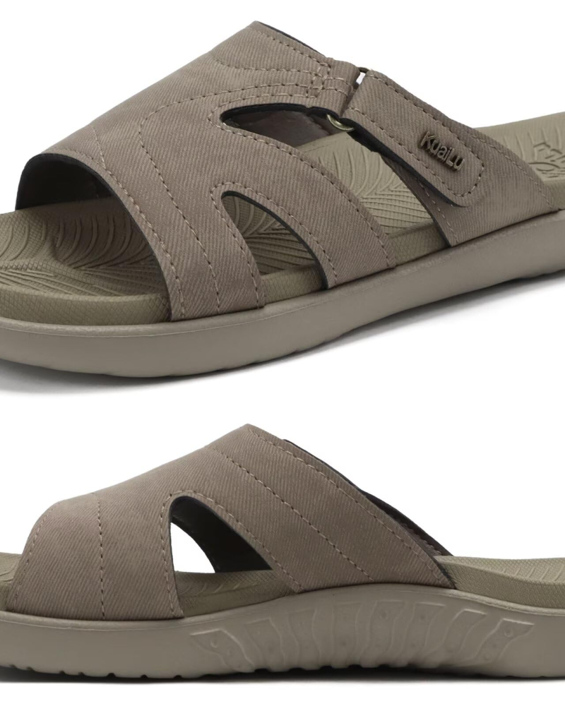 Olivia Women's Comfort Sandals – Adjustable Slide Sandals with Cushioned Footbed