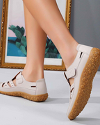 Ivy Women's Closed Toe Sandals – Breathable Cut-Out Sandals for Summer Walking