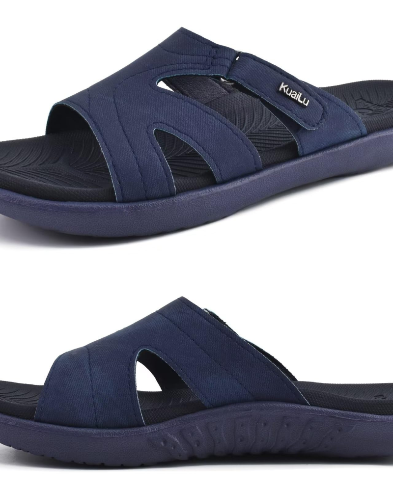 Olivia Women's Comfort Sandals – Adjustable Slide Sandals with Cushioned Footbed