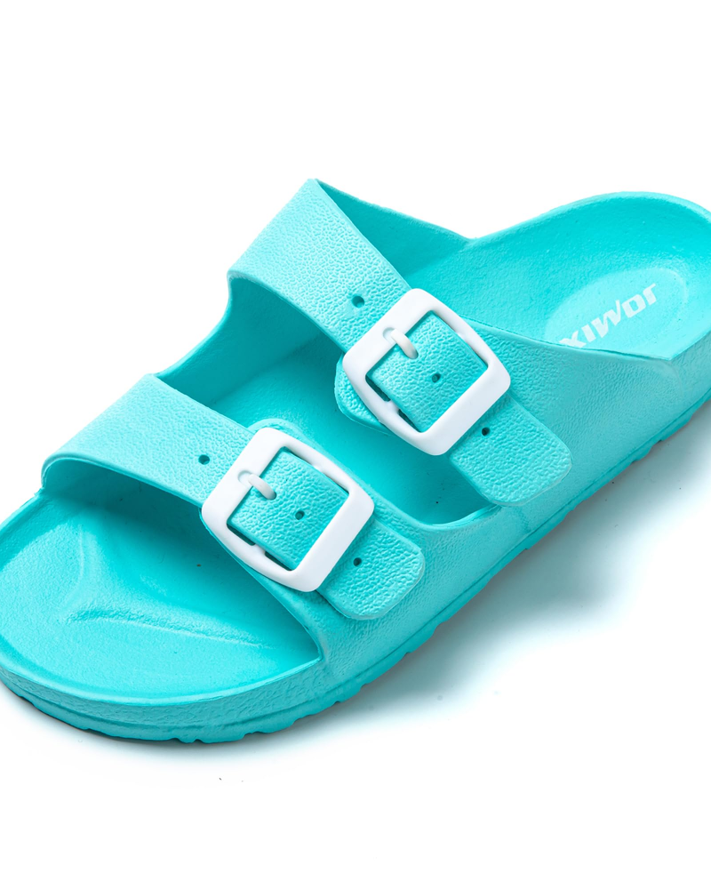 Naomi Women's EVA Flip Flops – Adjustable Wedge Slides with Non-Slip Rubber Sole
