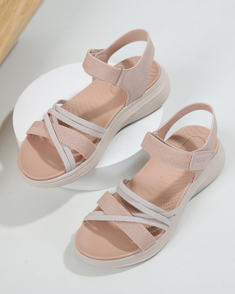 Luna Women's Hiking Sandals – Adjustable Platform Sandals with Non-Slip Sole