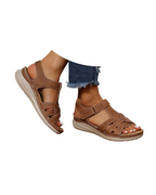Megan Women's Platform Sports Sandals – Adjustable Hiking Sandals with Cushioned Footbed