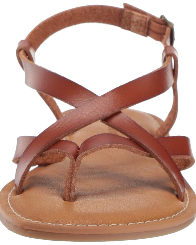 Olivia Women's Strappy Sandals – Adjustable Ankle Strap Flat Sandals for Summer