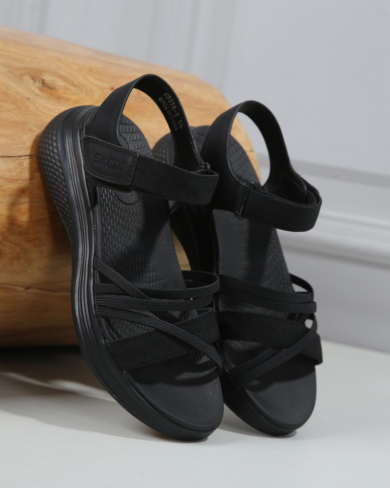 Luna Women's Hiking Sandals – Adjustable Platform Sandals with Non-Slip Sole