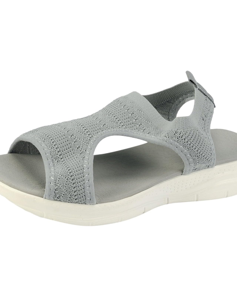 Emma Women's Knit Sandals – Breathable Open Toe Sandals with Flexible Soft Sole