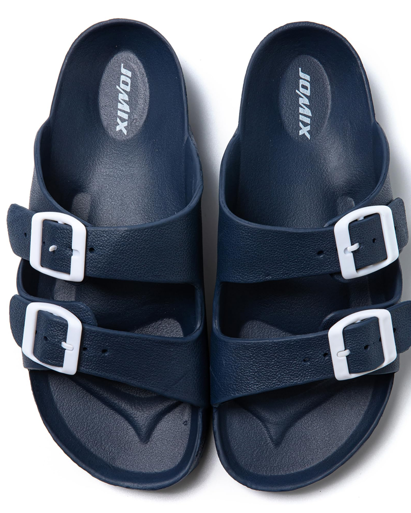 Naomi Women's EVA Flip Flops – Adjustable Wedge Slides with Non-Slip Rubber Sole