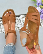 Megan Women's Platform Sports Sandals – Adjustable Hiking Sandals with Cushioned Footbed