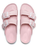 Naomi Women's EVA Flip Flops – Adjustable Wedge Slides with Non-Slip Rubber Sole