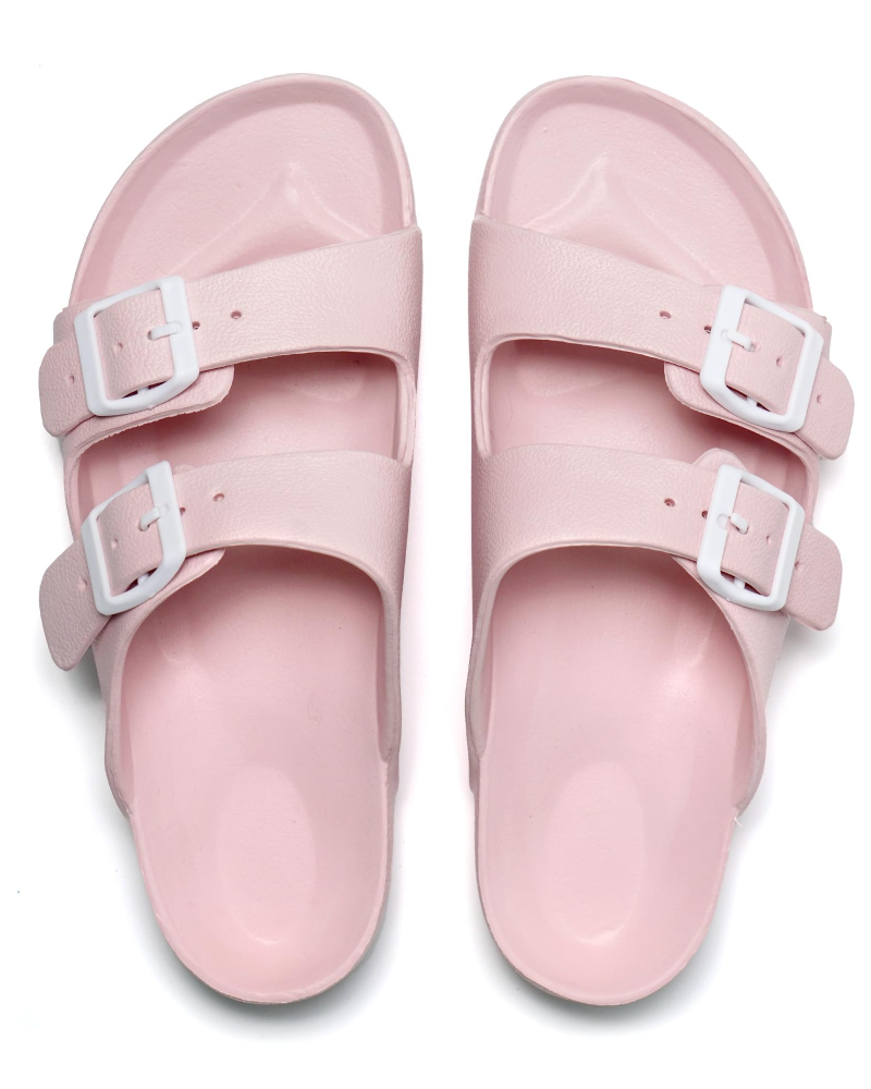 Naomi Women's EVA Flip Flops – Adjustable Wedge Slides with Non-Slip Rubber Sole