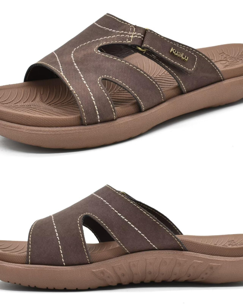 Olivia Women's Comfort Sandals – Adjustable Slide Sandals with Cushioned Footbed