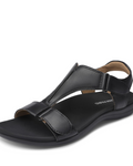 Ella Women's T-Strap Sandals – Arch Support Walking Sandals with Adjustable Straps
