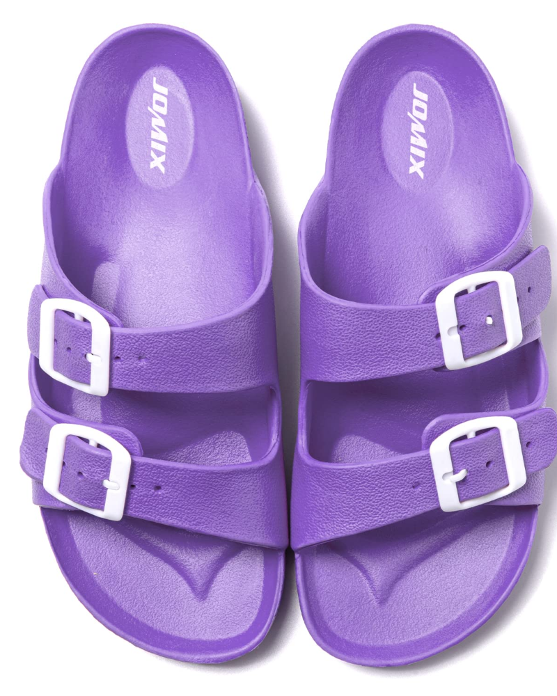 Naomi Women's EVA Flip Flops – Adjustable Wedge Slides with Non-Slip Rubber Sole