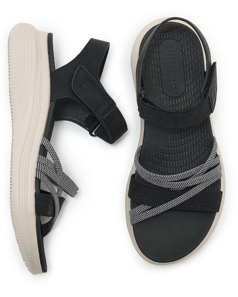 Luna Women's Hiking Sandals – Adjustable Platform Sandals with Non-Slip Sole