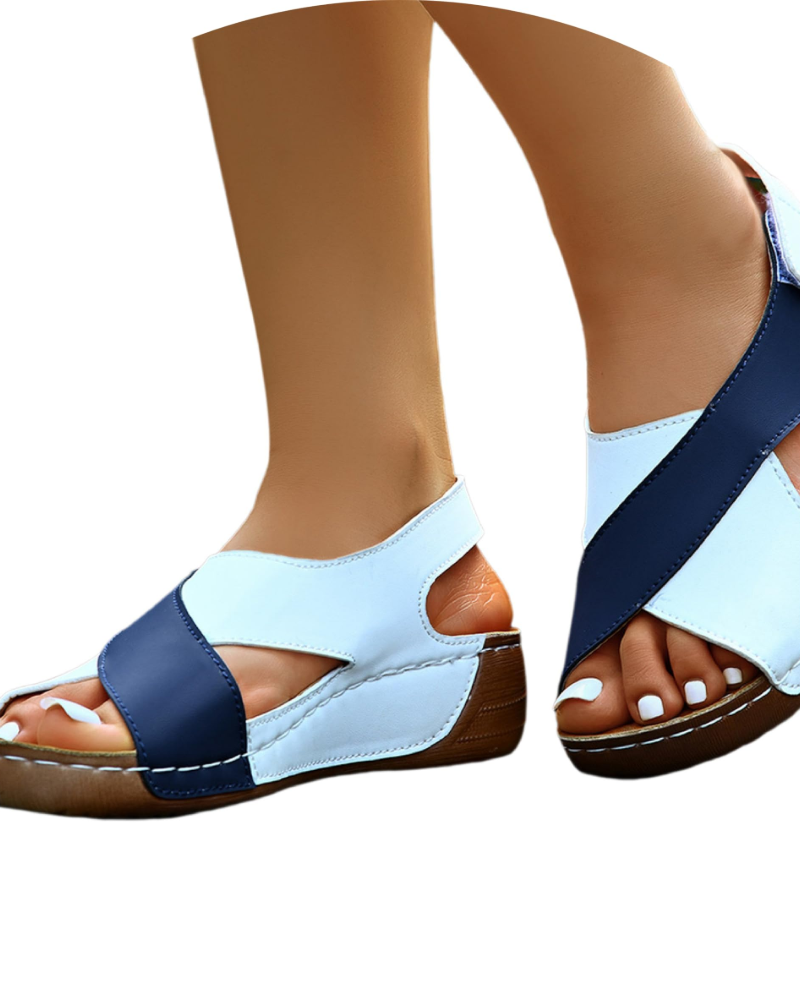 Sophia Women's Platform Sandals – Wedge Slingback Sandals for Summer Travel