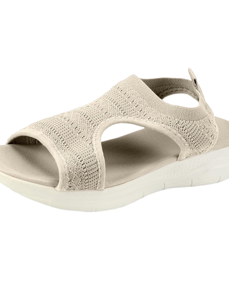 Emma Women's Knit Sandals – Breathable Open Toe Sandals with Flexible Soft Sole