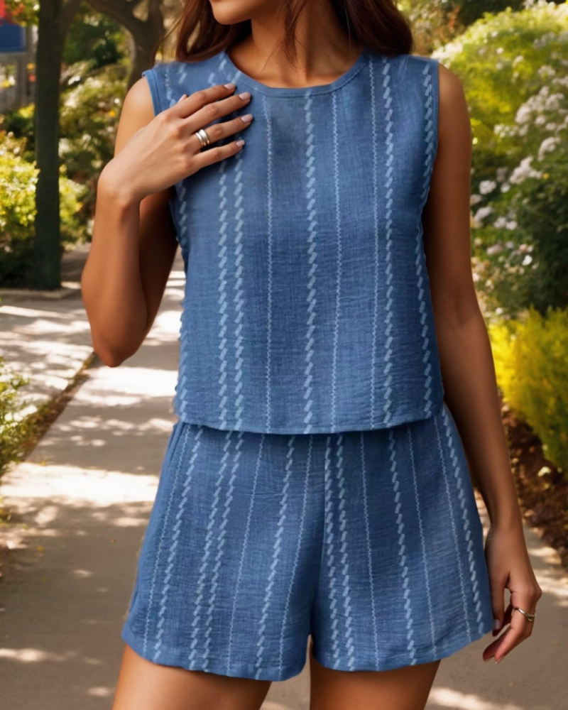 Erin Women's 2-Piece Set – Casual Summer Outfit Soft Stretch Relaxed Fit Matching Set