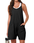 Mia Women's Summer Romper – Spaghetti Strap Shorts Jumpsuit for Vacation Wear